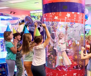 Chuck E. Cheese is a budget-friendly birthday party idea! Photo courtesy of Chuck E. Cheese
