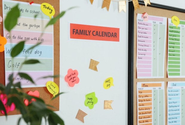 Does your family run on a host of pieces of paper stuck to the wall? There's an app for that. Photo courtesy of Pixelshot via Canva