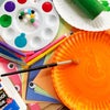 A coat of paint turns a simple plate into a work of art.