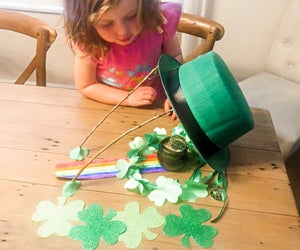 A rainbow leading to a pot of gold is the perfect bait to trap a Leprechaun!