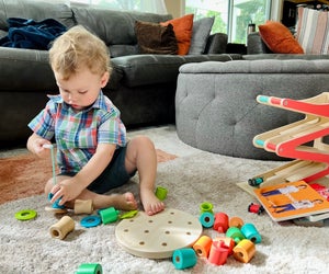 Some kits, like this Lovevery box, are available for kids as young as a few weeks old. Photo by Gina Ragland