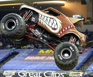 Monster Jam is a loud, live event full of awesome trucks, amazing stunts, and more! Photo courtesy of Feld Entertainment