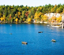 Take in the splendor of the season with a fall getaway to Mohonk Mountain House in New Paltz. Photo courtesy of Mononk Mountain House