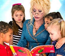 Dolly Parton’s Imagination Library program mails one free, high-quality book per month to children ages 0-5! Photo courtesy of the Dollywood Foundation
