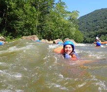 Take a refreshing dip in the New River during a white water rafting trip. 