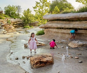Visit the San-Antonio Botanical Garden Family Adventure Garden for 15 fun spaces that encourage unstructured play and exploration. Photo courtesy of Visit San Antonio