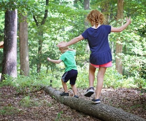 Hiking the forests of the Shenandoah Valley. Photo courtesy of Virginia State Parks